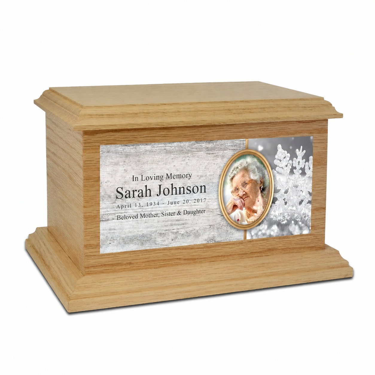 Photo Tribute Chest cremation urn