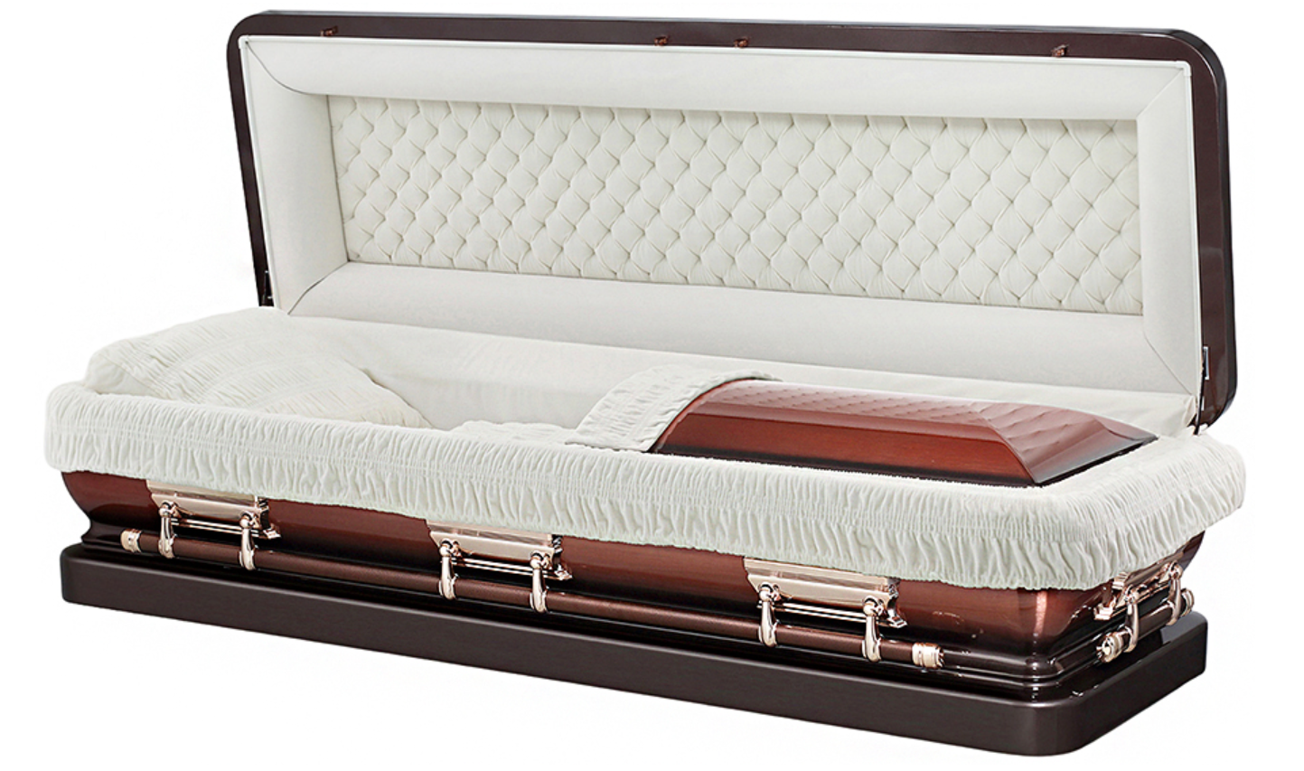 Walnut wood casket