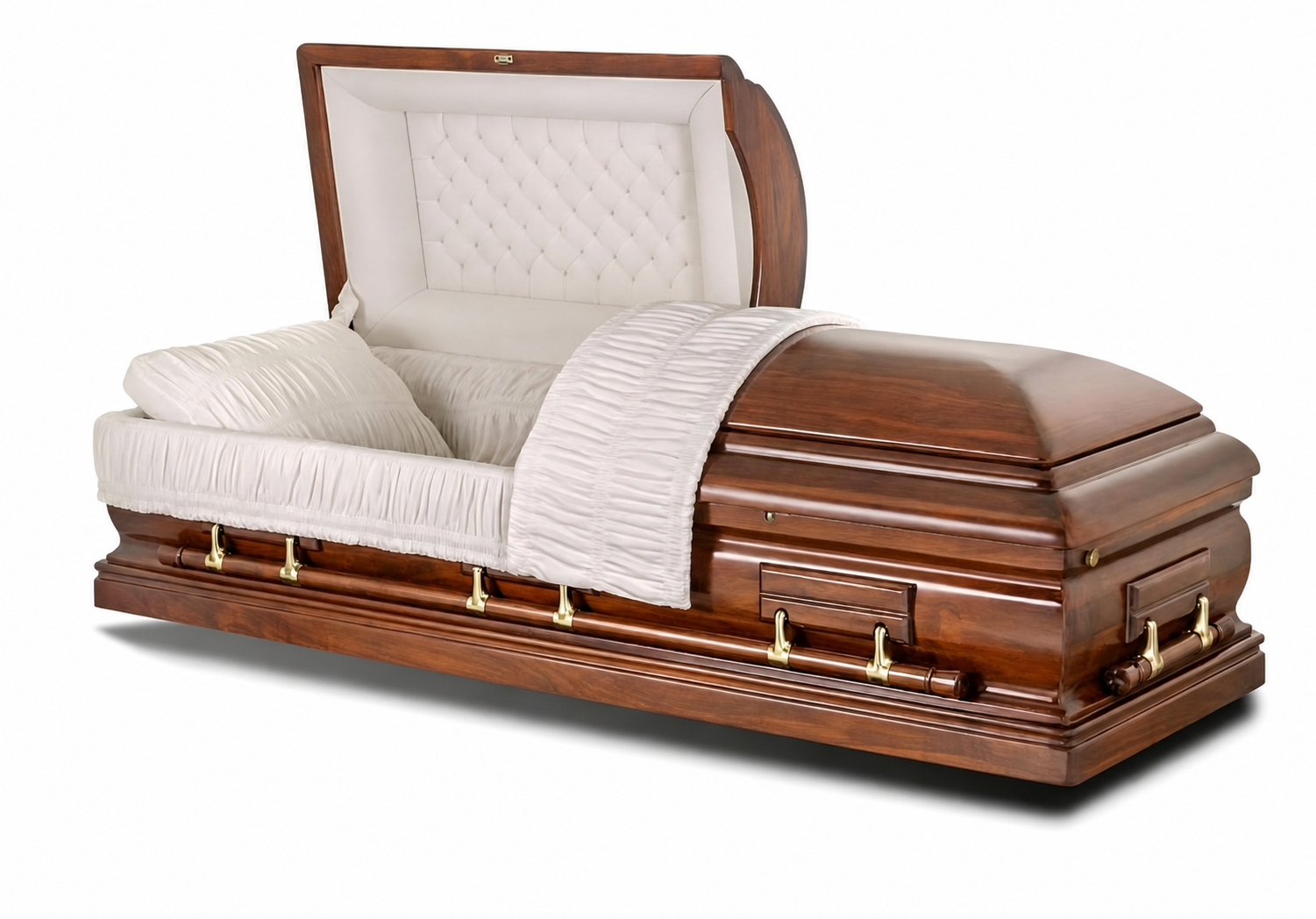 Antique Walnut wood casket