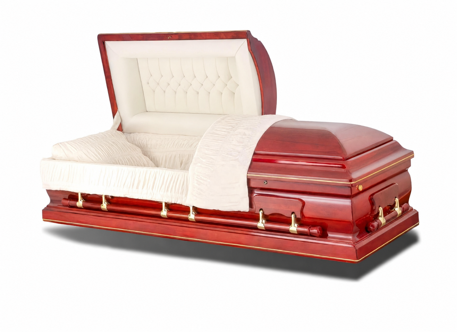 Lincoln Cherry wood casket
