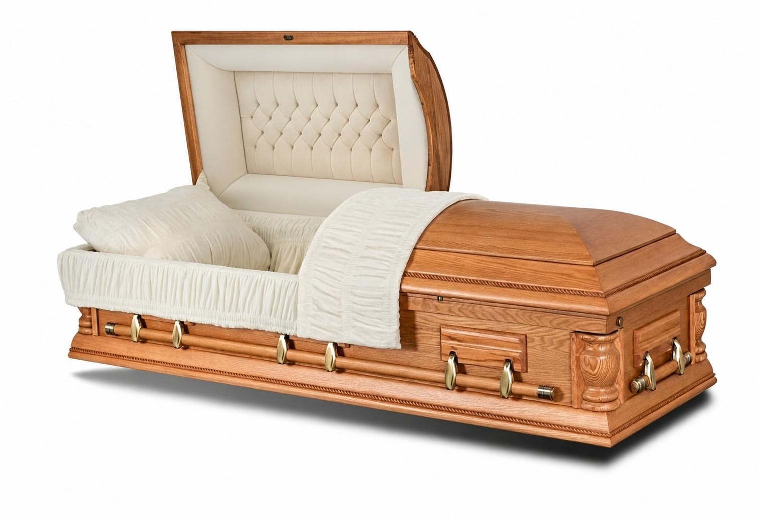 Dover Oak wood casket
